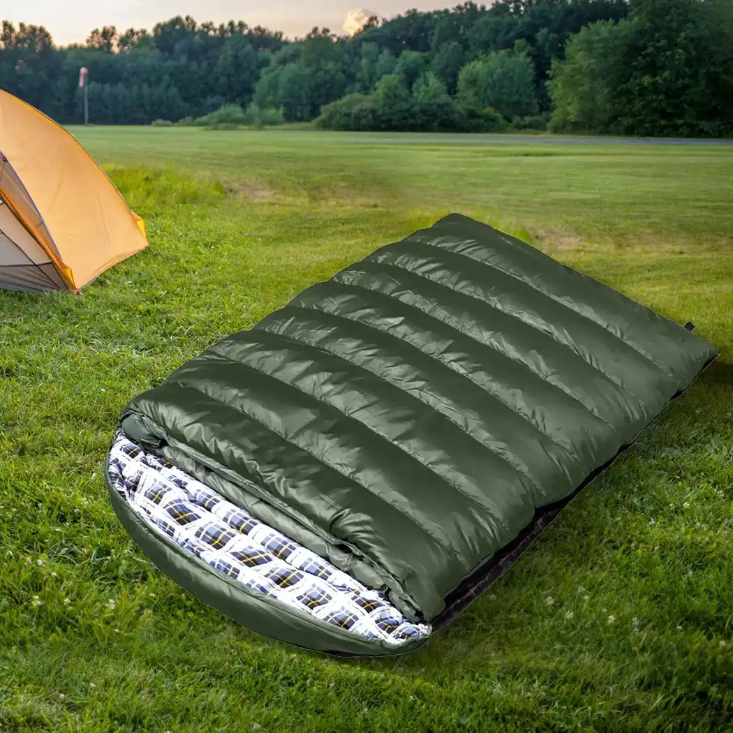 Mountview Sleeping Bag Double Bags Outdoor Camping Hiking Thermal -10? Tent