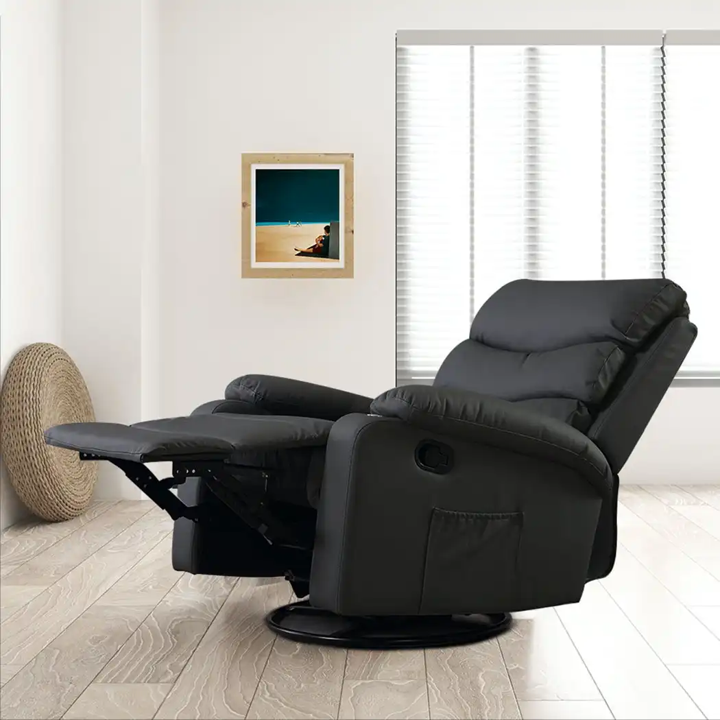 Levede Massage Chair Recliner 360 Swivel Tray Heated Lounge Relax Sofa Armchair