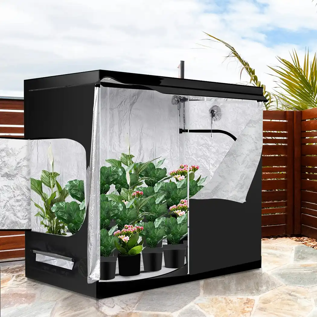 Traderight Group  Grow Tent Indoor System Hydroponics Room 600D Oxford Plant Aluminium 120x120x200