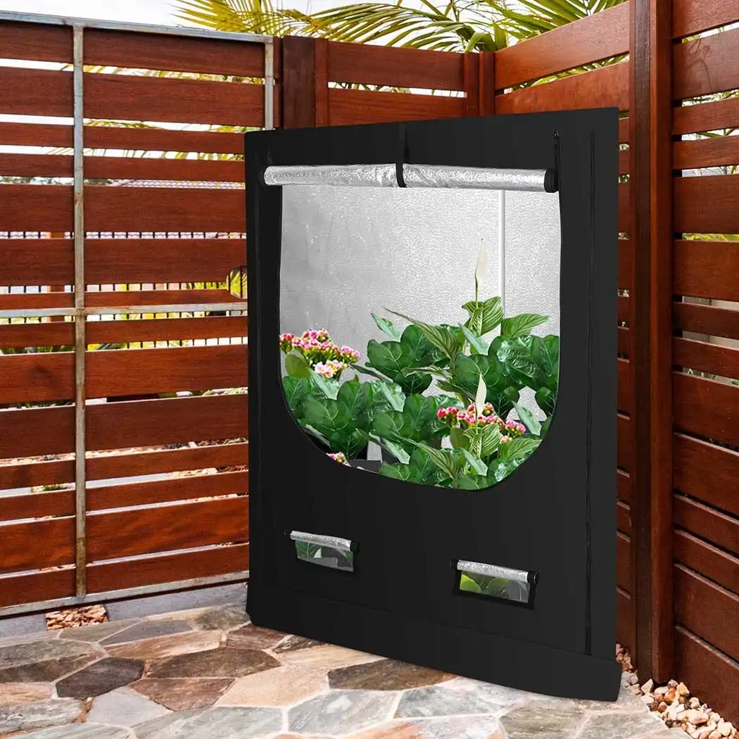 Traderight Group  Grow Tent Indoor System Hydroponics Room 600D Oxford Plant Aluminium 100x142x180