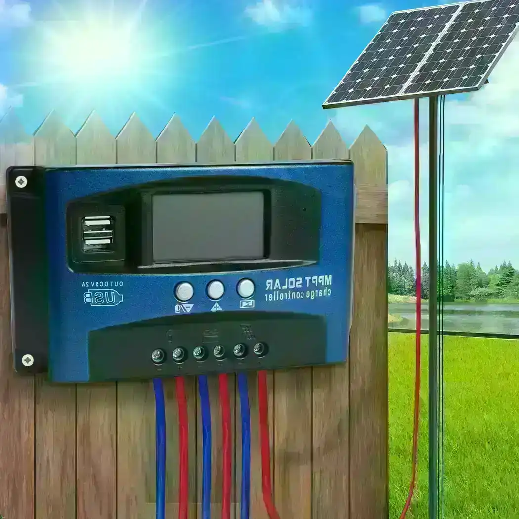 Traderight Group  40A Solar Charge Controller 12V 24V Regulator Auto Dual USB Mppt Battery