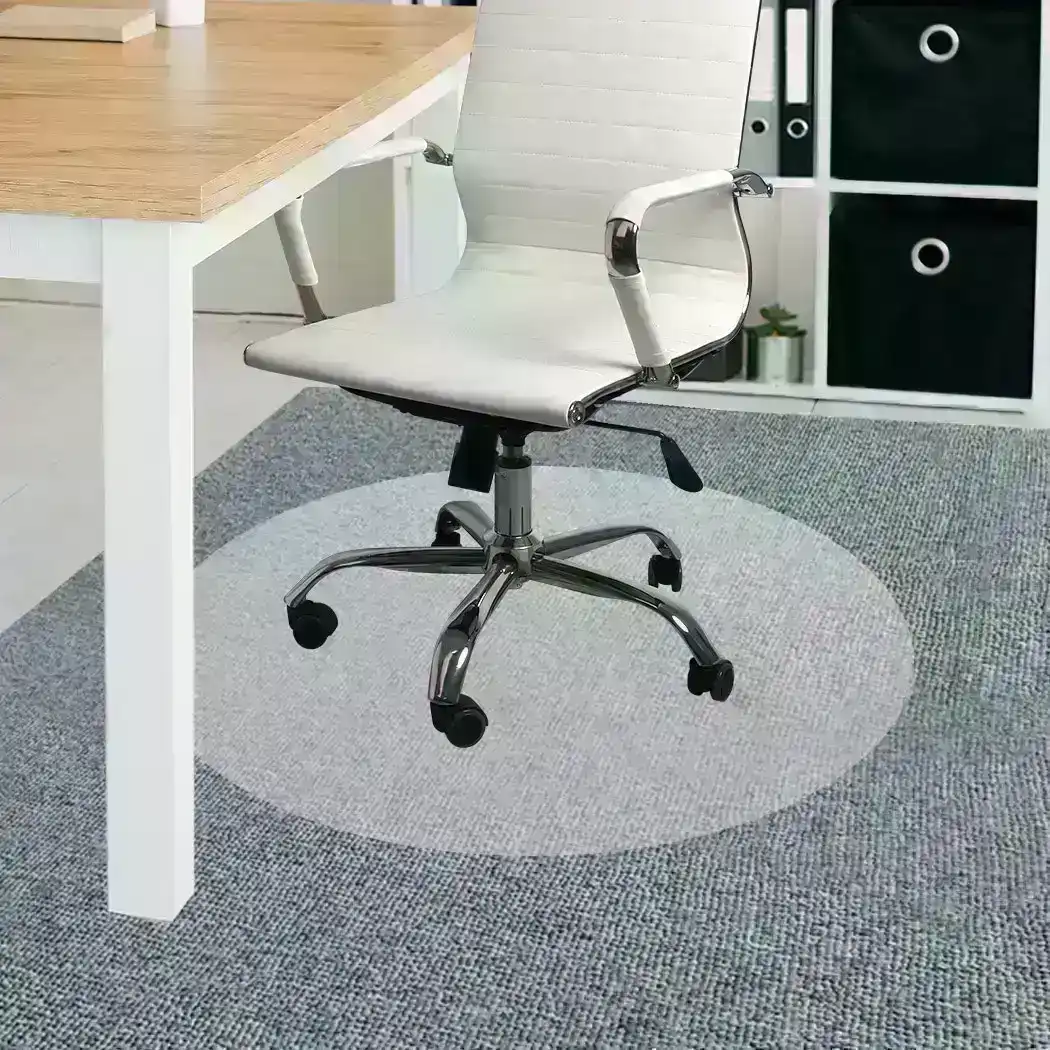 Marlow Chair Mat Round Hard Floor Protectors PVC Home Office Room Mats 120CM Dia