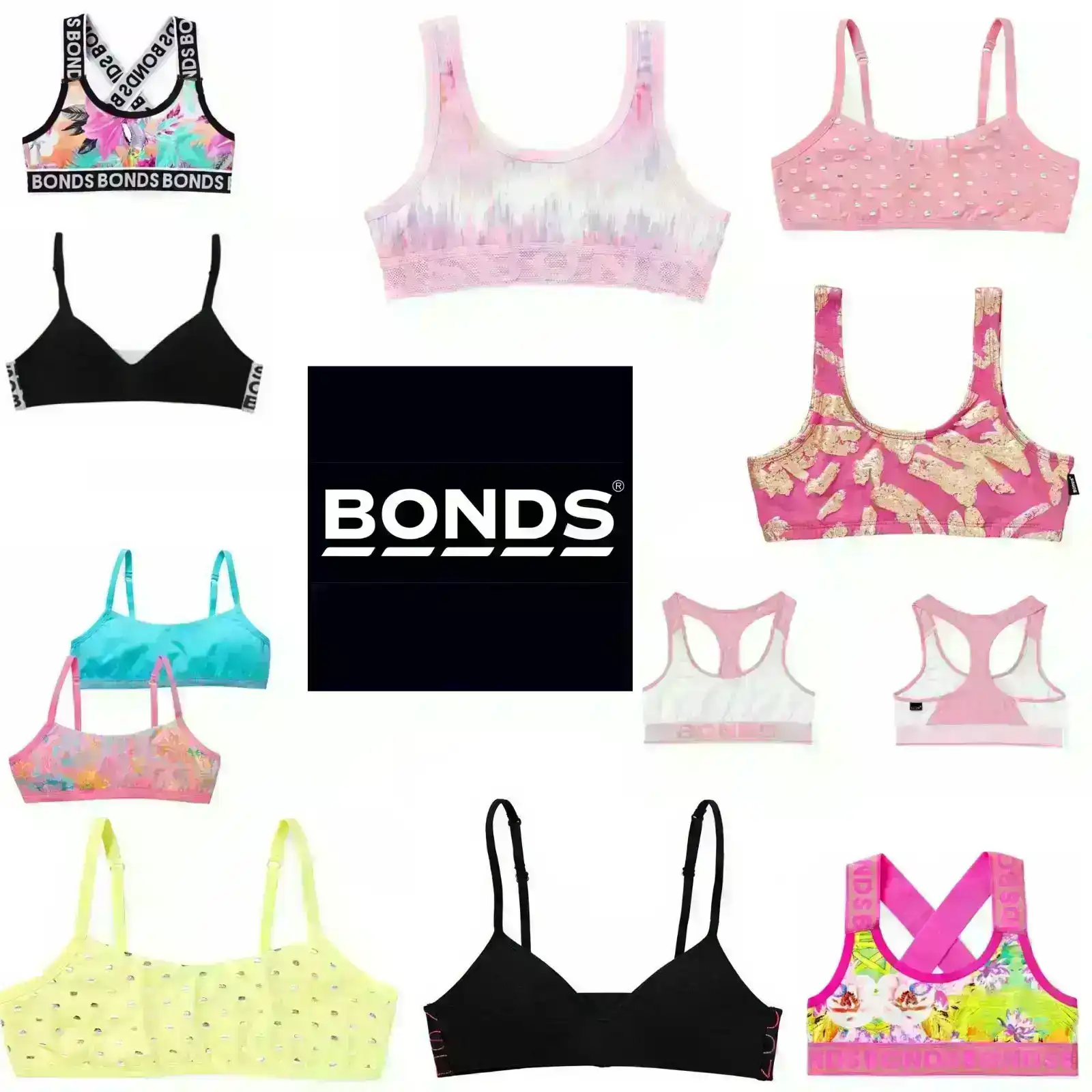Bonds Girls Crop Top Bra First Training Crops Bralette Sports Everyday Kids, Australian Fashion Boutique