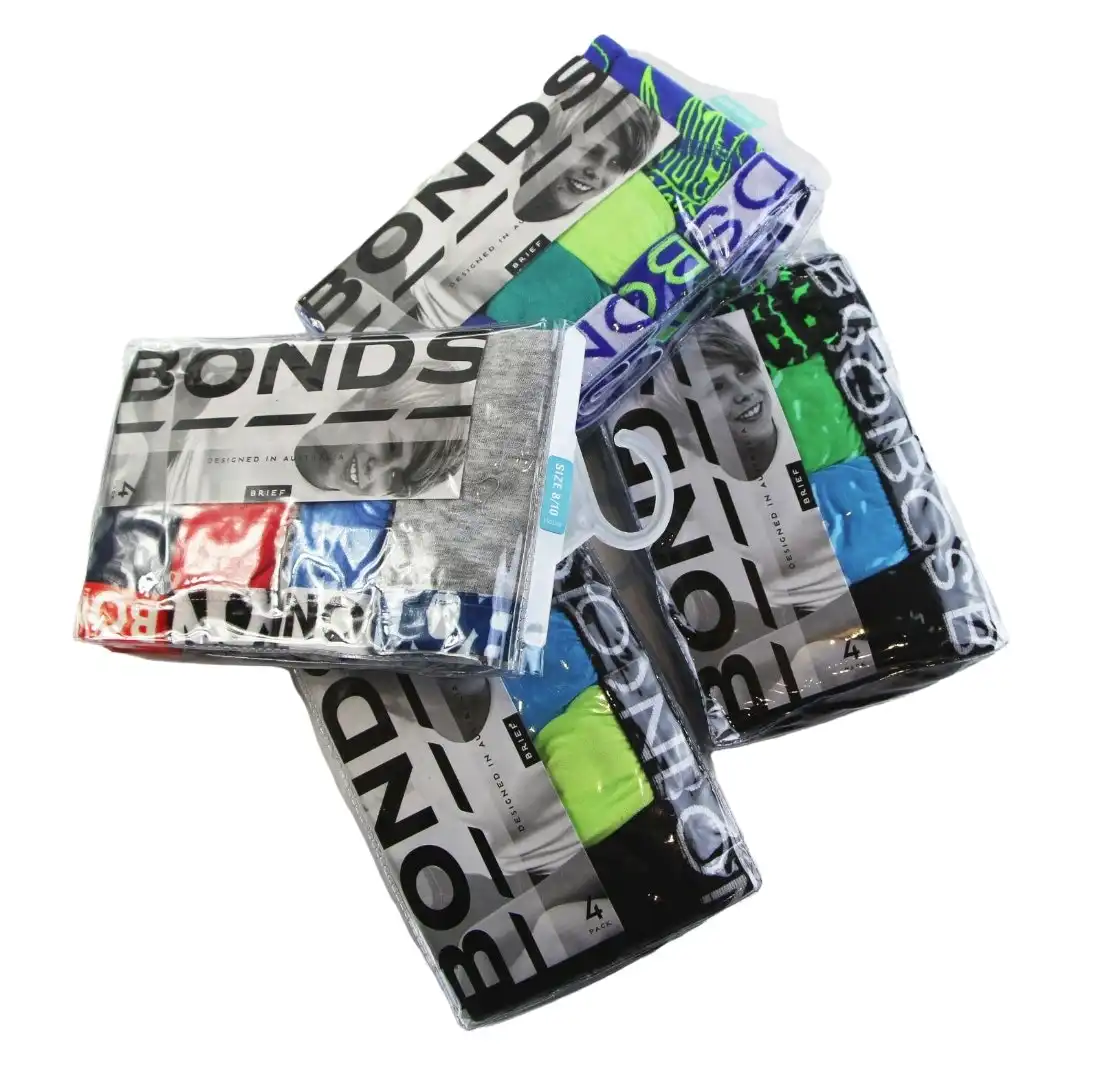 Bonds Hipster Boyleg Size 12 Assorted 2 Pack