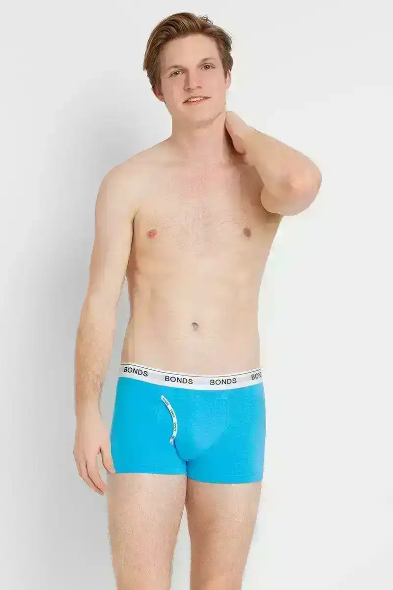 10 x Mens Bonds Guyfront Trunks Underwear Ocean Blue