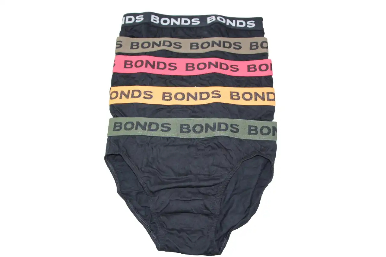 20 Pairs X Bonds Mens Hipster Brief Underwear Black Briefs 05K Pack