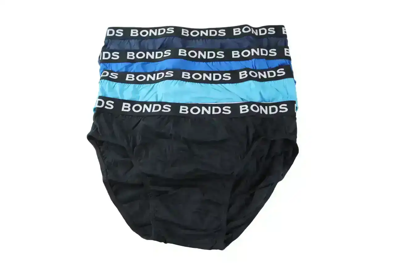 20 Pairs X Bonds Mens Hipster Briefs Blue/Black Pack As1