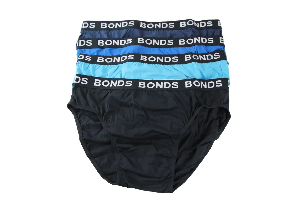 12 Pairs X Bonds Mens Hipster Briefs Blue/Black Pack As1