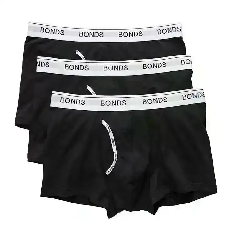 15 X Bonds Guyfront Trunk Mens Underwear Undies Black/White