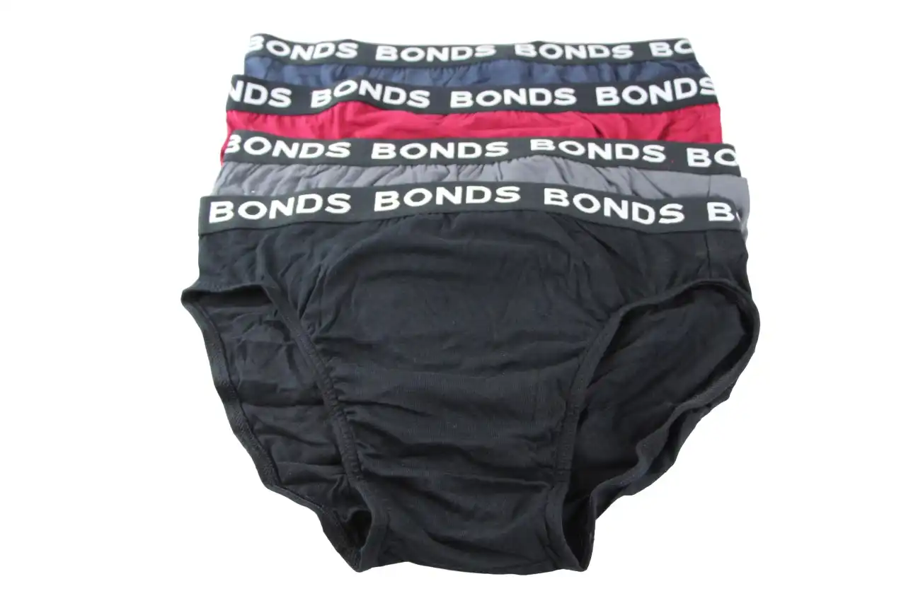 8 Pairs X Bonds Mens Hipster Briefs Multicoloured With Black Band As1