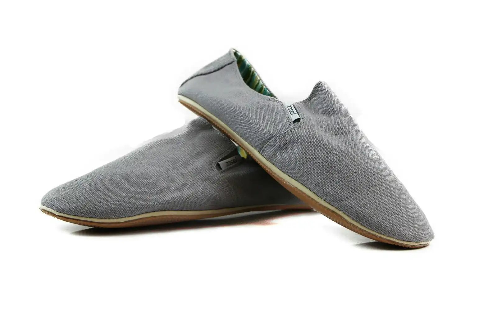 Zasel Mens Cotton Canvas Shoes - Grey