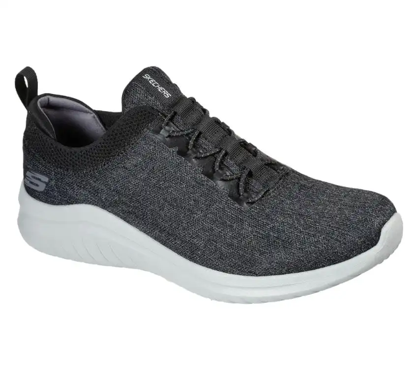 Mens Skechers Ultra Flex 2.0 - Cryptic Black Slip On Shoes