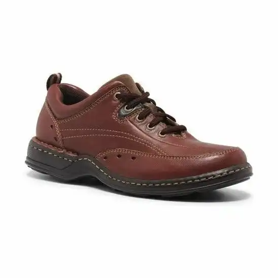 Mens Hush Puppies Arcadia Redwood Leather Lace Up Formal Casual Shoes