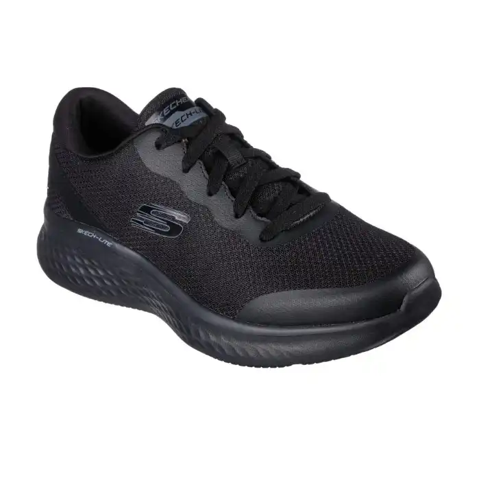 Mens Skechers Skech-Lite Pro - Clear Rush Black/Black Lace Up Comfy Walking Shoe