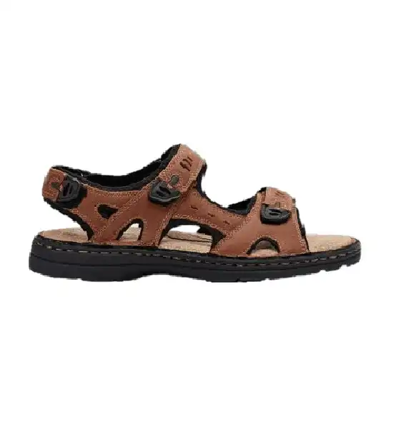 Mens Hush Puppies Simmer Tan Sandals Leather Shoes