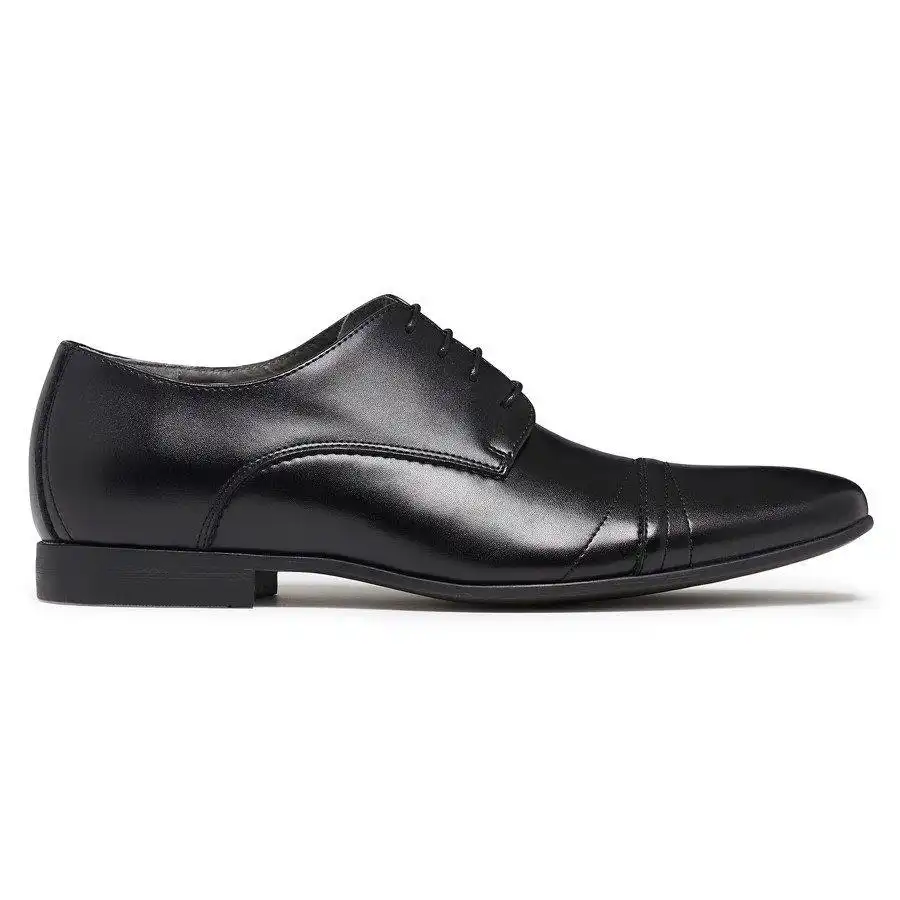 Mens Julius Marlow Yankee Black Leather Lace Up Work Dress Formal Shoes