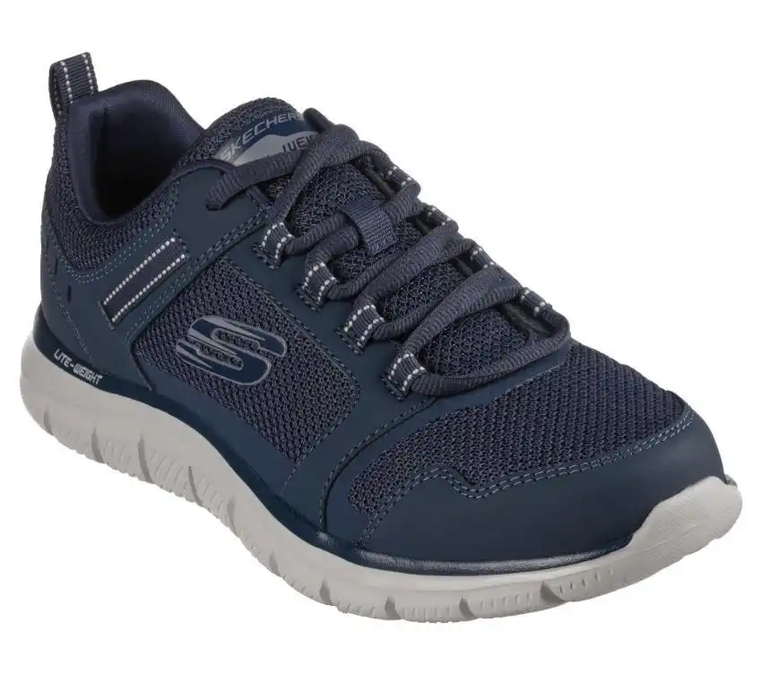 Mens Skechers Track - Knockhill Navy Athletic Shoes