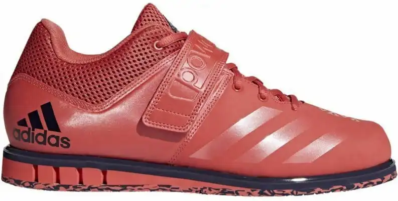 Adidas Mens Powerlift 3.1 Weighlifting Red Running Training Runners Gym Shoes