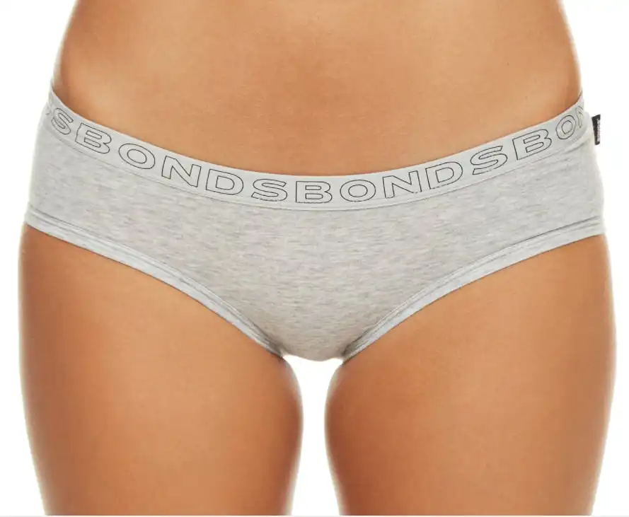 4 x Bonds Hipster Boyleg Briefs Womens Underwear - Grey W1093s
