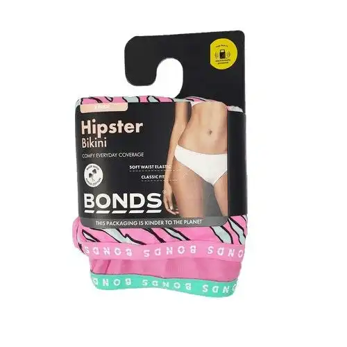 4 Pairs Bonds Hipster Bikini Briefs Womens Underwear Pink Wtdus