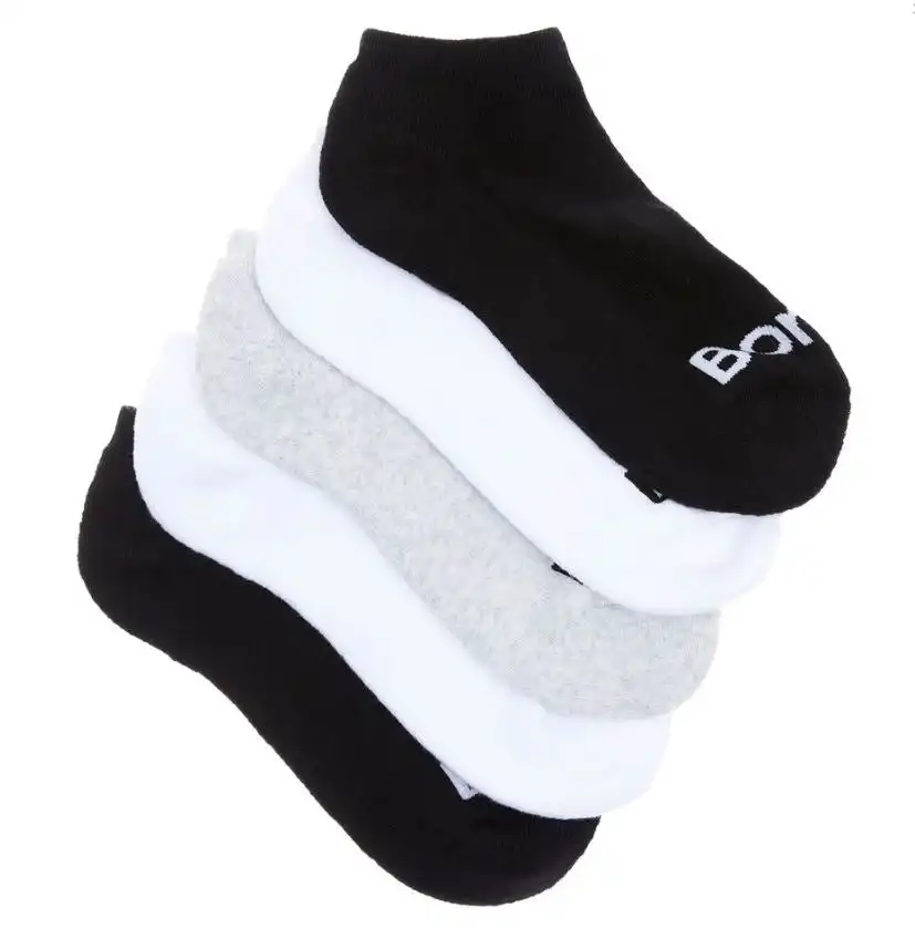 25 Pairs X Womens Bonds Everyday Cushioned Low Cut Socks White/Grey/Black