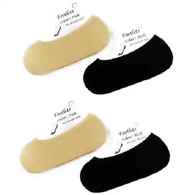 Footlets Nude / Black Womens Footlet Sockettes Sockette Stockings Bulk Socks