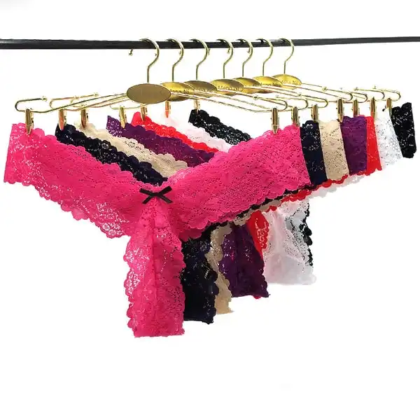 6 x Womens Sheer Nylon Briefs - Assorted Colours Underwear Undies 87297