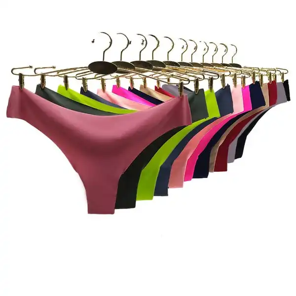 6 x Womens Sheer Nylon / Cotton Briefs - Assorted Colours Underwear Undies 87393