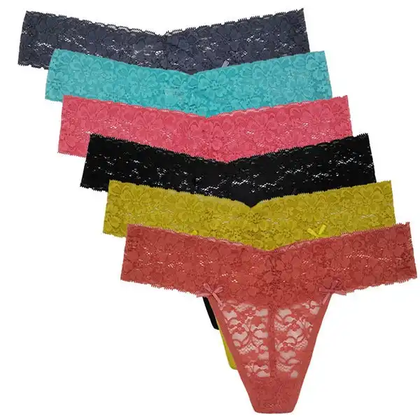 12 X Womens Sheer Nylon Briefs - Assorted Underwear Undies 87420