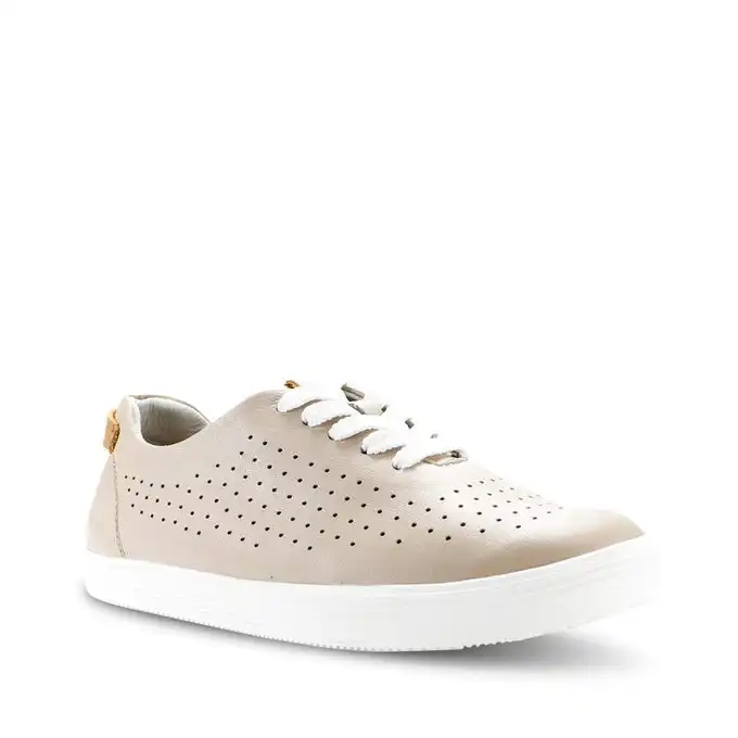 Womens Natural Comfort California Nude Leather Sneaker Shoes