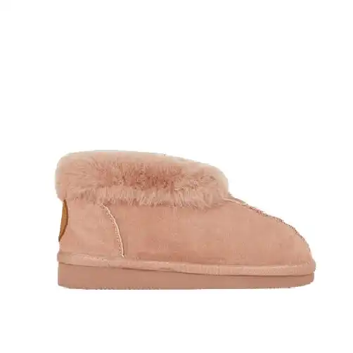 Womens Hush Puppies Lazy Slippers Warm Winter Slip On Shoes Winter Blush