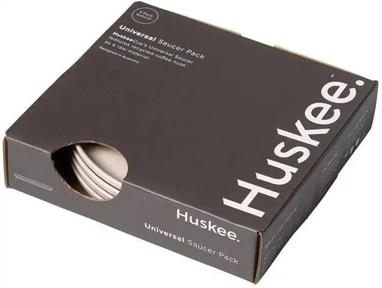Huskee Saucer 4 packs Natural