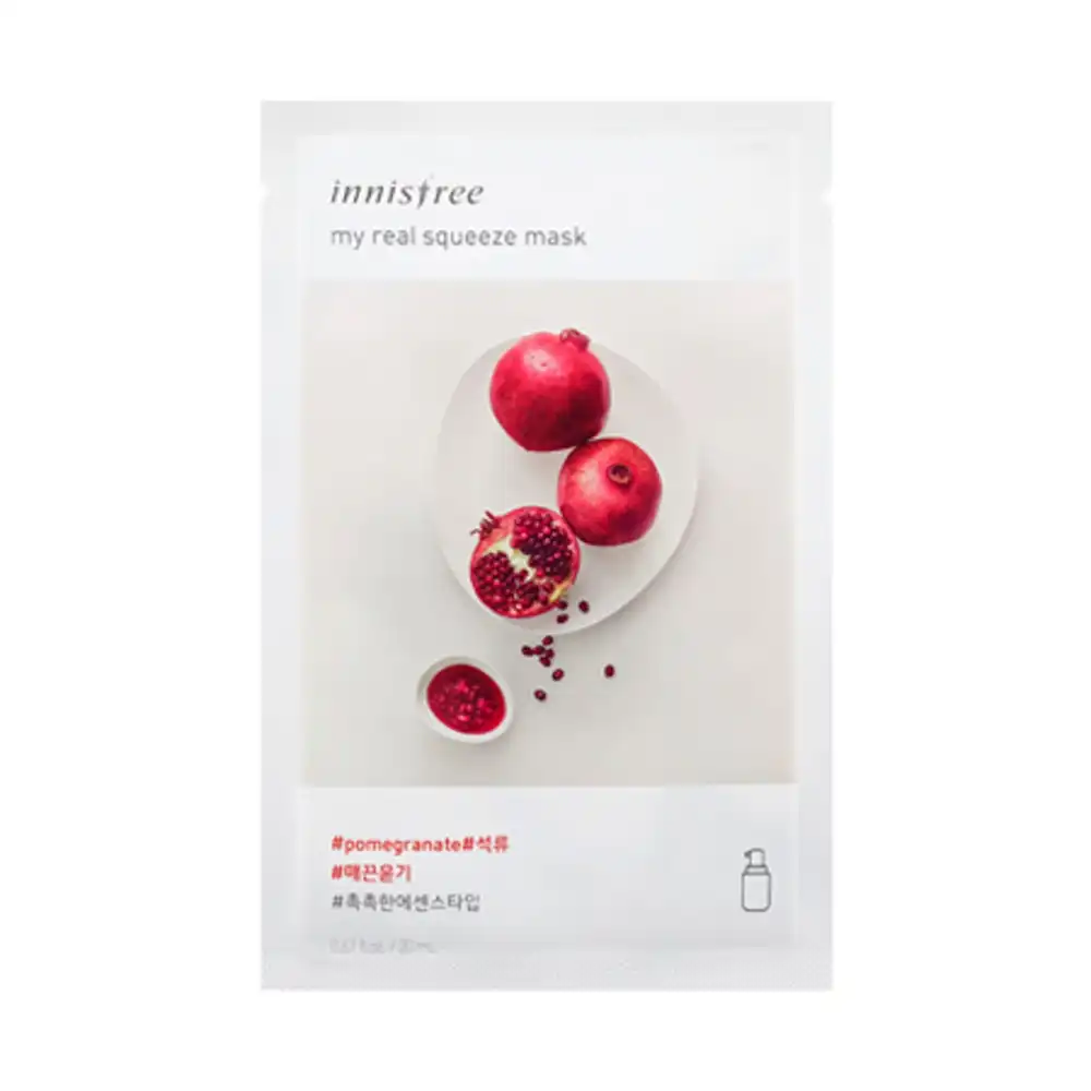 Innisfree My Real Squeeze Mask Pomegranate 1 Sheet