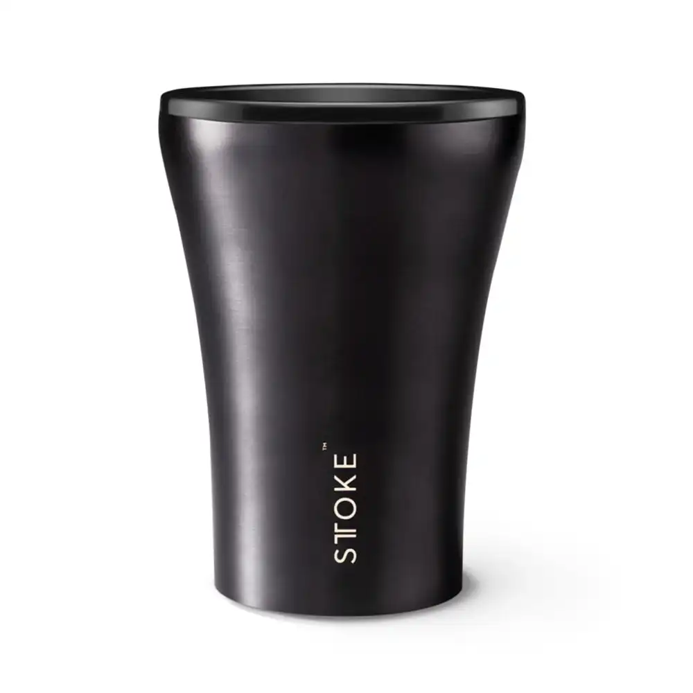 Sttoke Ceramic Reusable Cup 8oz Gunmetal Grey