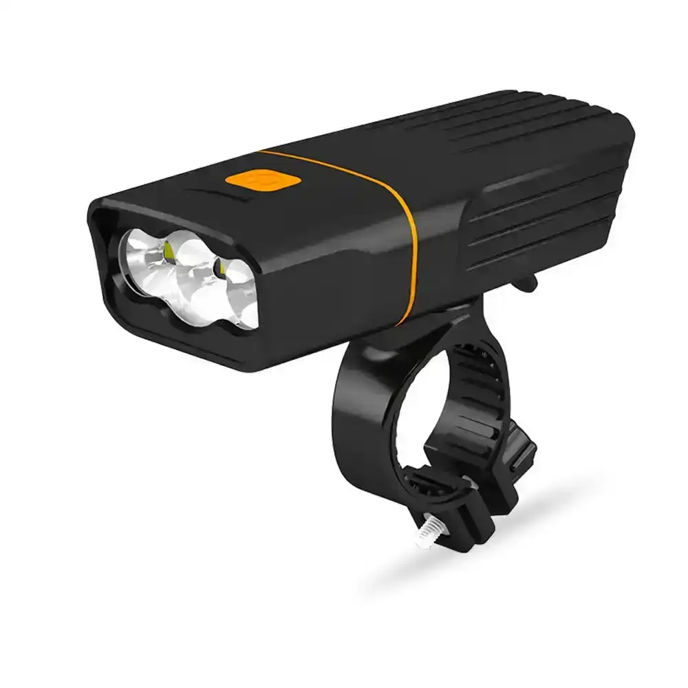 Kiliroo USB Rechargeable Bicycle Bike Light with Tail Light Waterproof 3 Bulbs