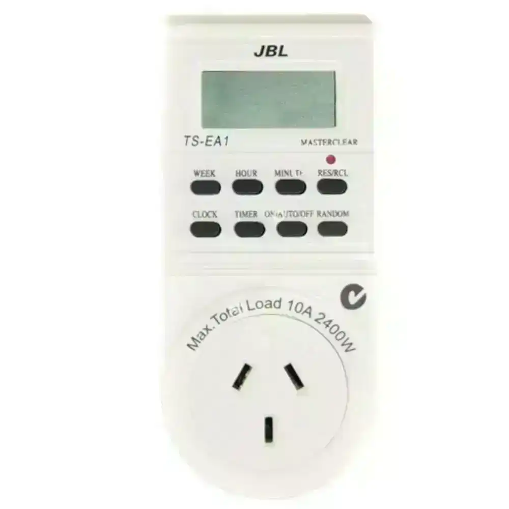 JBL 10A Switch 8 Programs per Day Digital Timer for Australian 240V 10Amp Plugs