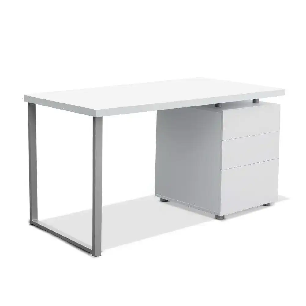 Artiss Computer Desk Office Desk Metal White
