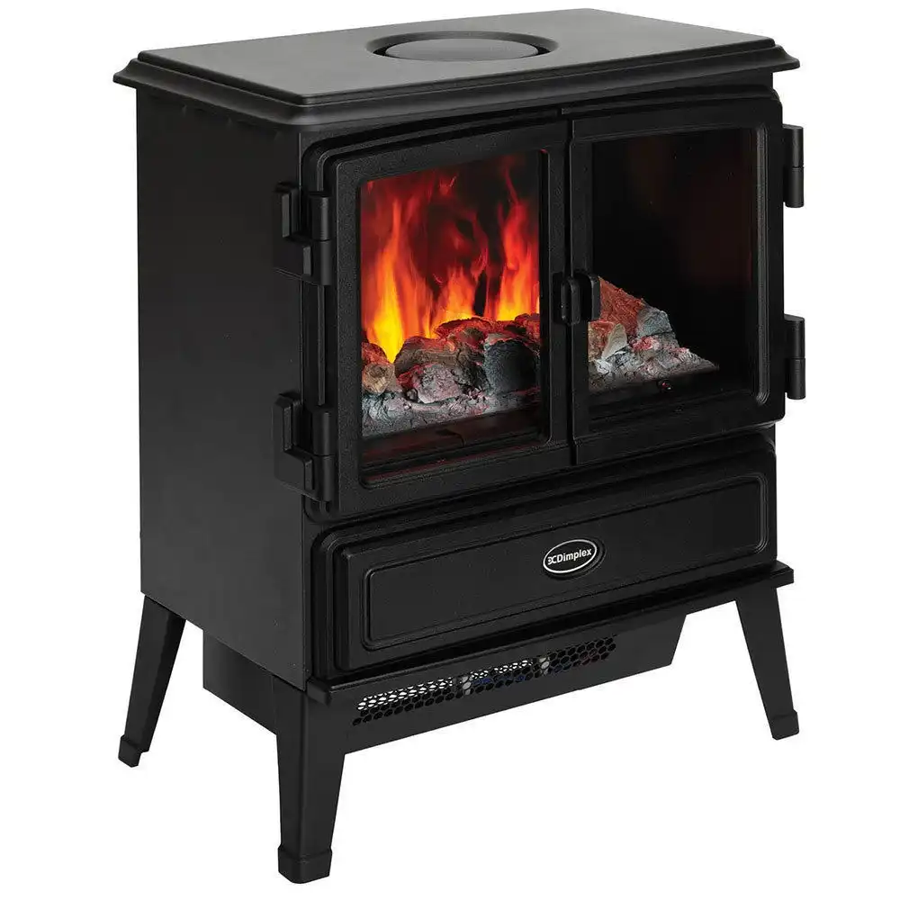 Dimplex Oakhurst 2kW Electric Portable Stove Heater Fireplace Fire/Smoke Effect