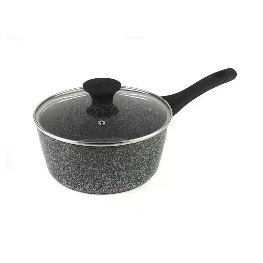 Salter Megastone 20cm Saucepan Induction/Gas Non-Stick Cookware Pot w/ Lid SLV