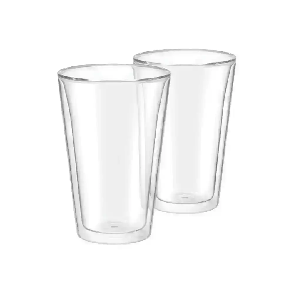 2pc Breville 400ml The Iced Coffee Duo Glasses Borosilicate Heat Resistant Clear