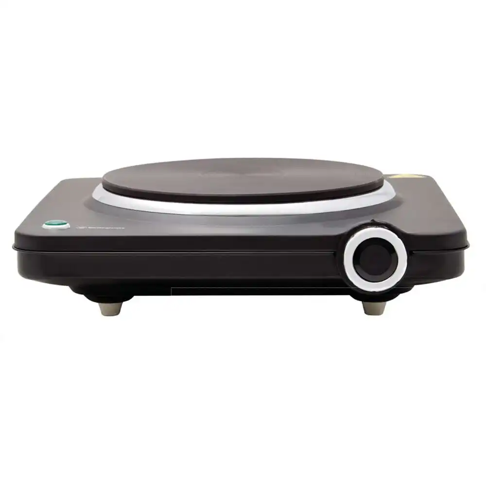 Westinghouse 27cm Electric 1500W Single Portable Hotplate/Cooktop/Cooker Black