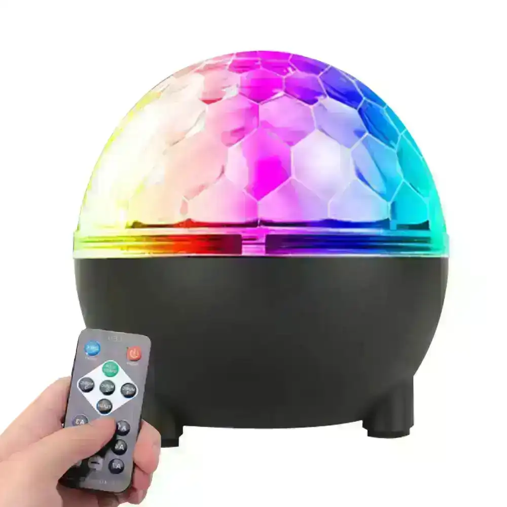 Sansai USB Bright LED RGB Party Light Disco Ball Indoor Room Lighting w/ Remote