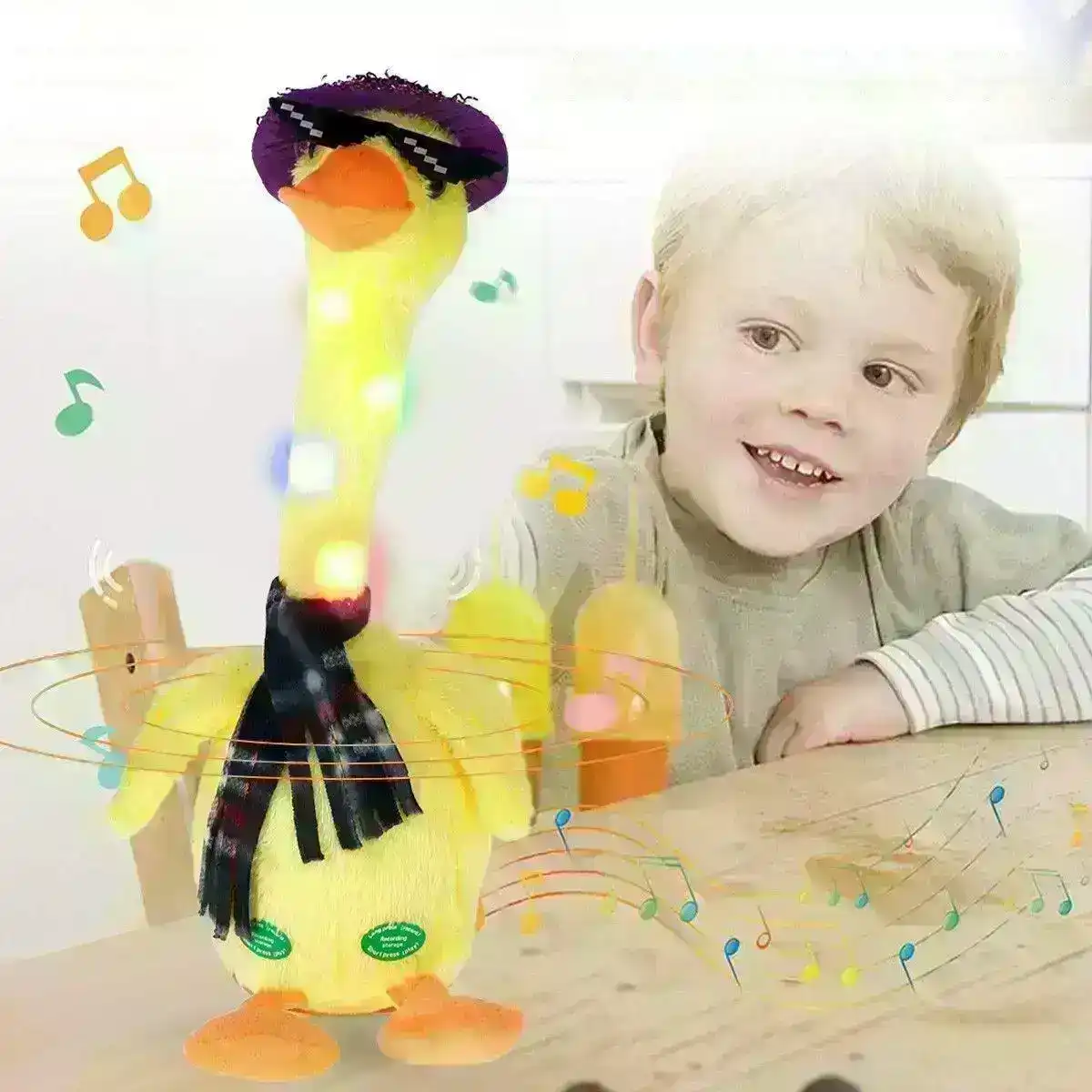 Kidst. Dancing Duck Plush Toy Singing & Repeat Talking Dancing Cactus Toy