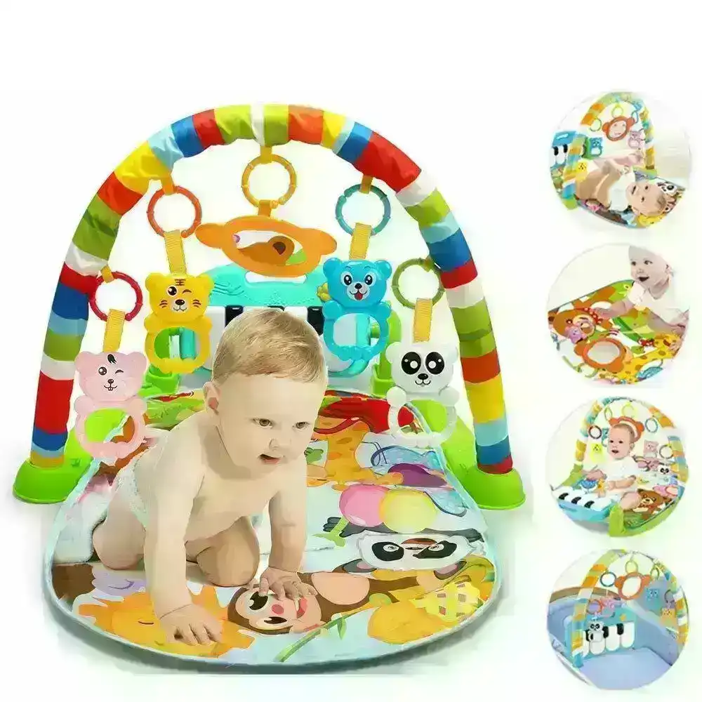 BabiesMart Kick'n'Play Joyous Journey Baby Activity Floor mat with Musical Light