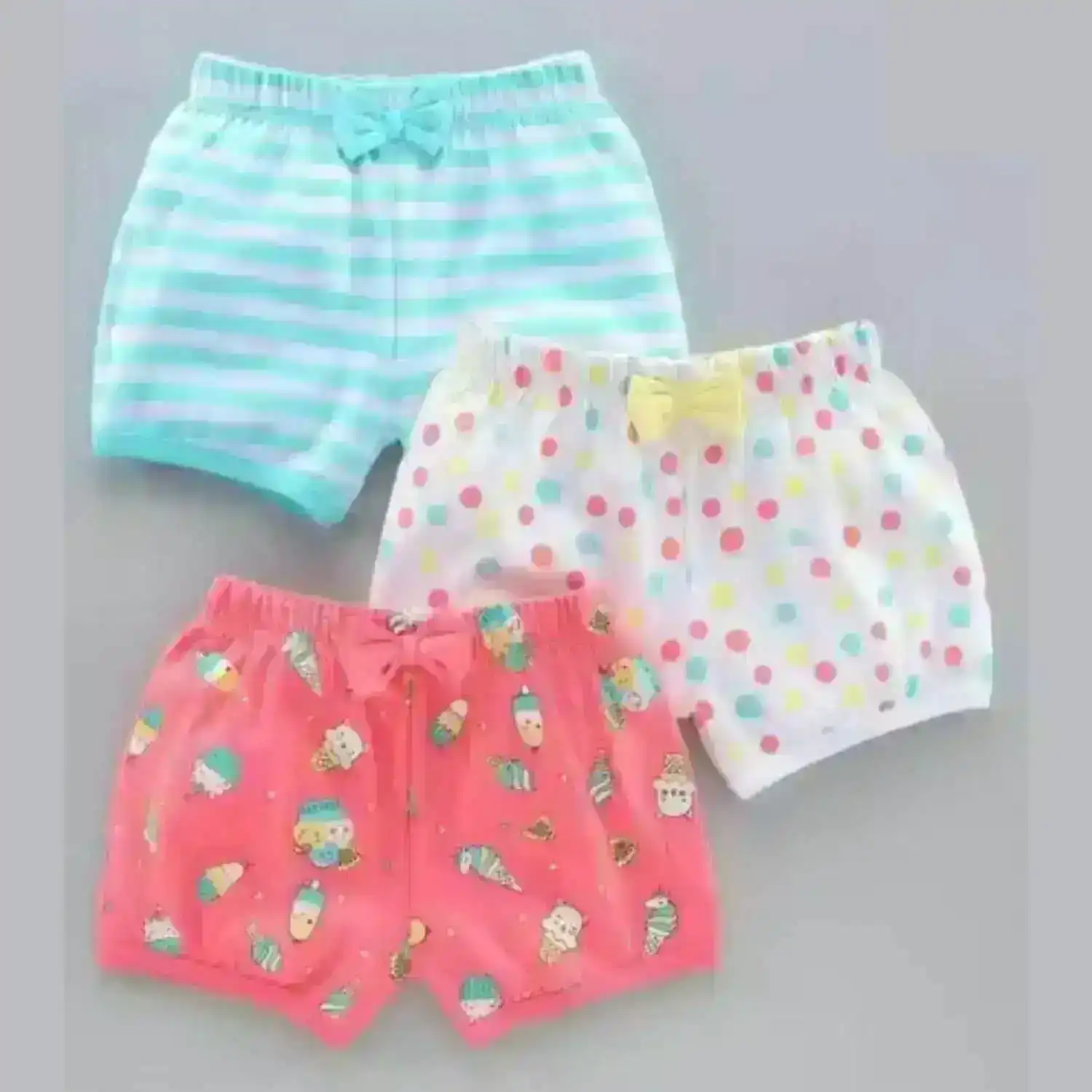 BabiesMart 3 Pack Baby Girl Shorts Comfortable Baby Girl Clothes