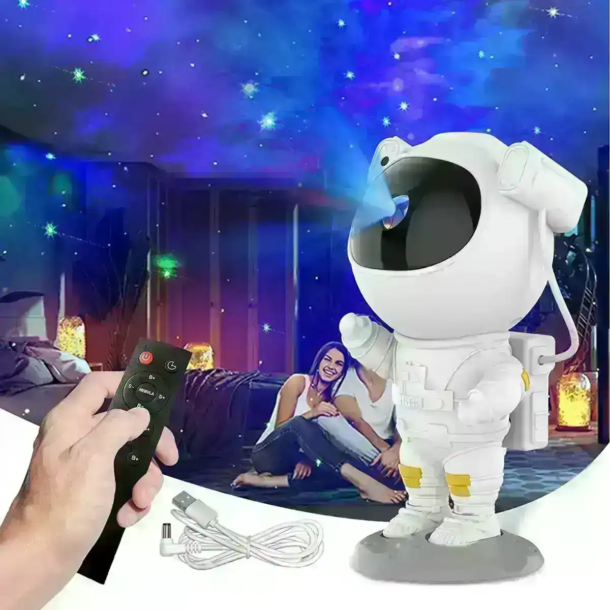 Glowly Rechargeable Astronaut Projector Galaxy Projector Light 2.0.