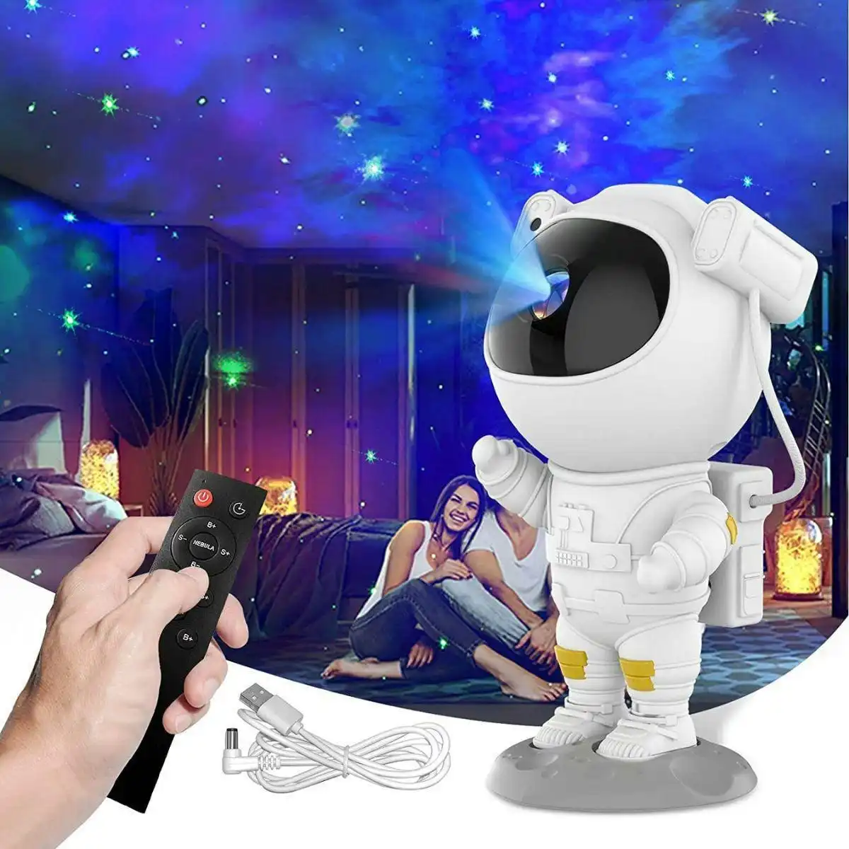 Glowly Rechargeable Astronaut Projector Galaxy Projector Light 2.0.