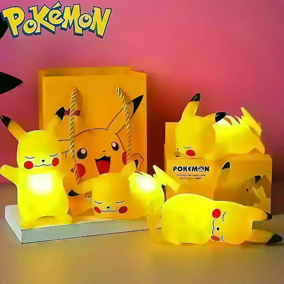 Glowly Pikachu Night Light Adorable & Soothing Night Light for Nursery Decor