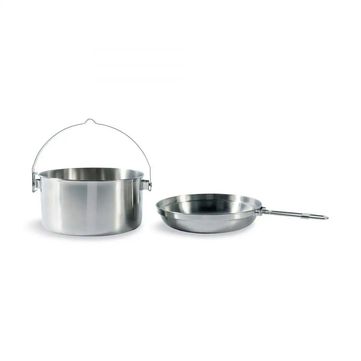 Tatonka Scout Kettle Pot & Frypan Cookware Set 2.5L Stainless Steel/Lightweight