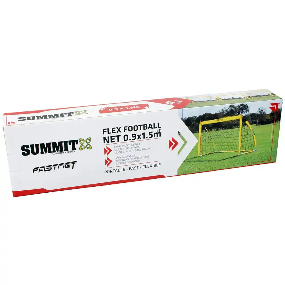 Summit Global Fastnet 0.9x1.5m Soccer Goal Flexible Net Sport Training Foldable